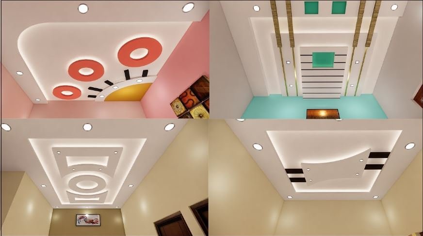 False Ceiling Gypsum Designs For Hall And Bedrooms Home Pictures