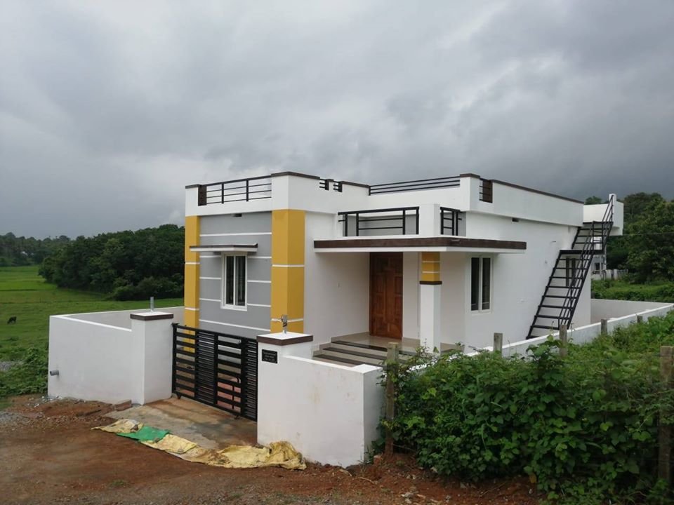 2 Bedroom Modern Beautiful Single Floor House At 4 Cent Land
