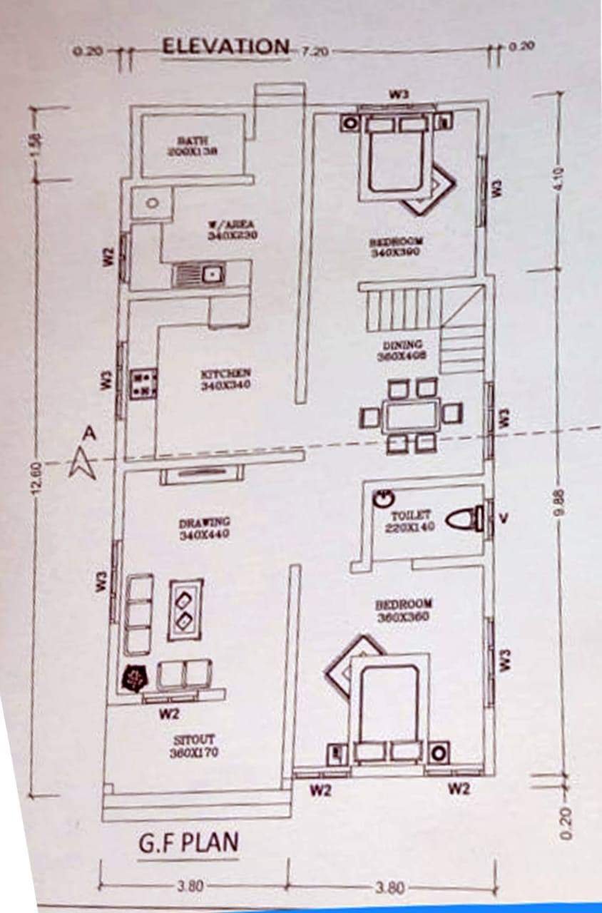 800 Square Feet 2 Bedroom Single Floor Low Budget House And Free