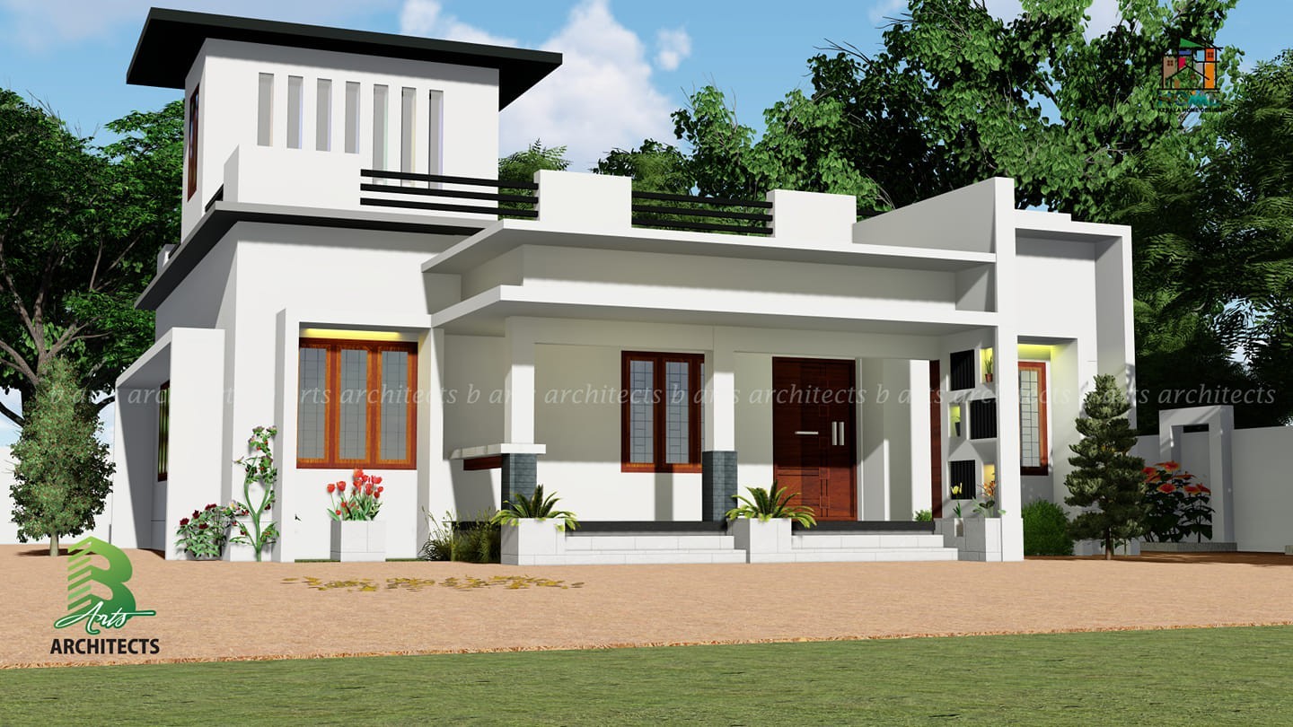 1330 Square Feet 3 Bedroom Single Floor Modern House Design Home Pictures