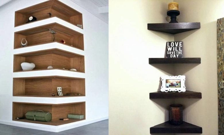 Modern And Beautiful Wall Mount Corner Shelves Designs Ideas