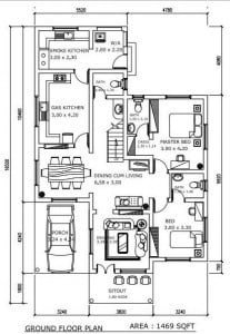 ground flour 1469 sqft