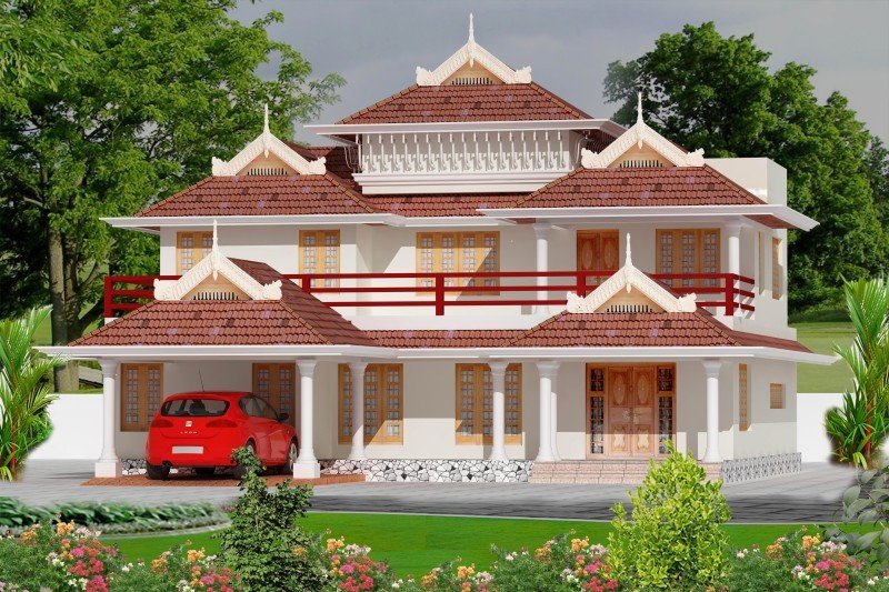 Posh House in Greenish Atmosphere in Kochi 3000 Sq. Ft.