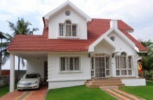 3100 square feet, four bedrooms furnished villa at 8.4 cents door land