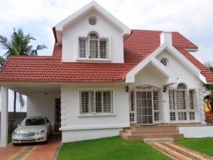 3100 square feet, four bedrooms furnished villa at 8.4 cents door land