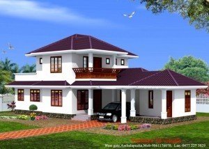 Beautiful Kerala Style Home 1873 sq.ft