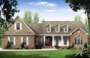 2000 sq.ft European Country styling with upscale features home design