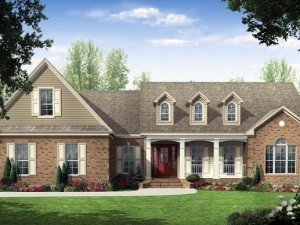 2000 sq.ft European Country styling with upscale features home design