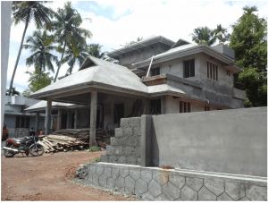 Posh House in Greenish Atmosphere in Kochi 3000 Sq.