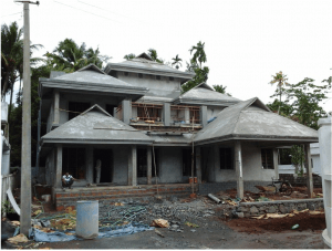 Posh House in Greenish Atmosphere in Kochi 3000 Sq.
