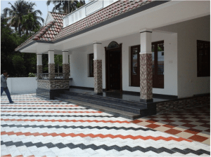3 bedroom single floor home design 2090 Sq. Ft.