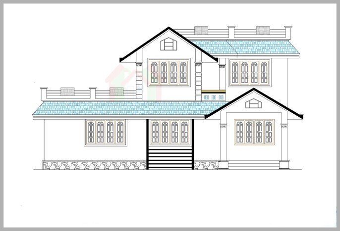 A Simple And Beautiful Home Design 1600 sq.ft