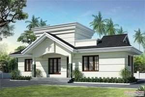 LOW COST HOUSE IN KERALA – 991 SQ FT