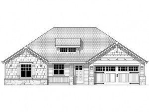 1445 sq.ft 3 bedroom 1 story Home design