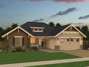 1445 sq.ft 3 bedroom 1 story Home design