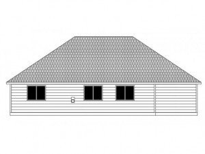 1445 sq.ft 3 bedroom 1 story Home design