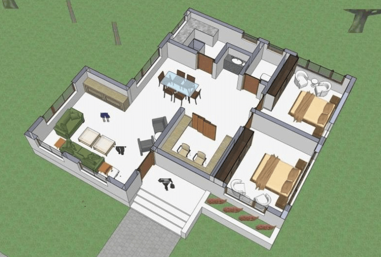 1116 Square Feet Kerala Home Design With Plan