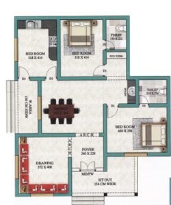 1400 Square Feet 3BHK Kerala Home Design