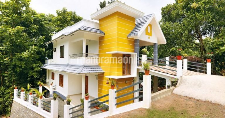 1600 Square Feet Modern Kerala Double Floor House Design In 3 Cent Plot