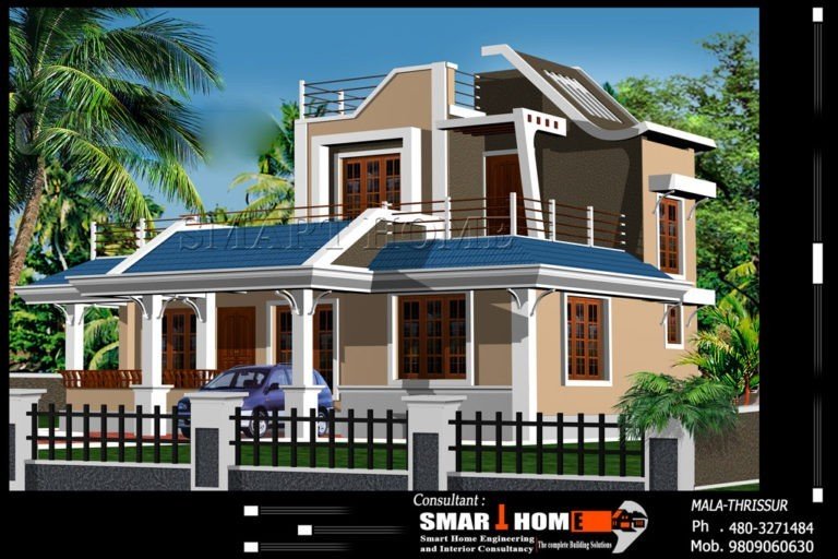 1800 Square Feet New Modern Kerala House Design With Plan