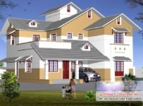 2410 Square Feet 4BHK Double Floor Kerala Home Design With Plan