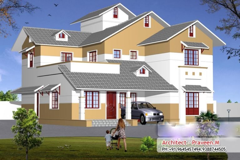 2410 Square Feet 4BHK Double Floor Kerala Home Design With Plan