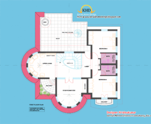 2761 Square Feet Semi Circular Shaped Kerala Home Design With Plan