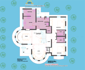 2761 Square Feet Semi Circular Shaped Kerala Home Design With Plan