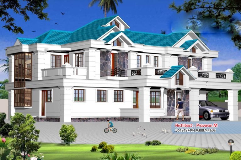 2800 Square Feet 4BHK Kerala Luxury Home Design With Plan