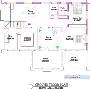 2800 Square Feet 4BHK Kerala Luxury Home Design With Plan