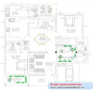 4 Bedroom Kerala Luxury Home Design With Plan