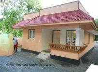 882 Square Feet 3BHK Beautiful Cute Kerala Home Design