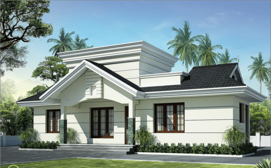 991 Square Feet 2BHK Kerala Low Budget Home Design With Plan