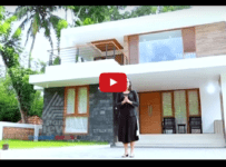 2200 Square Feet Contemporary style 3 Bed Room Home Design