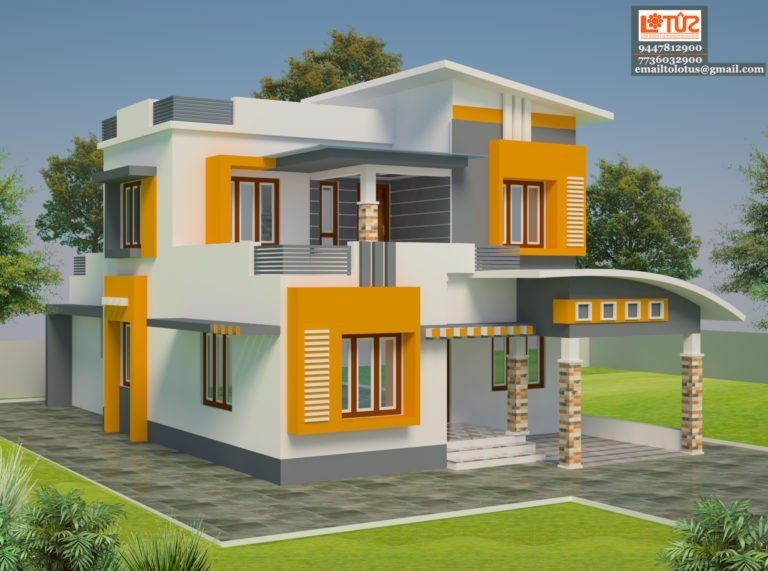 2200 Square Feet 4 Bedroom Simple Contemporary Home Design For 44 Lacks