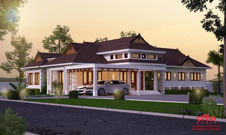 2735 Square Feet 4 Attached Bedroom Single Floor Modern Home Design