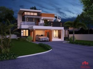 2517 Square Feet 4 Bedroom Modern Luxury Home Design