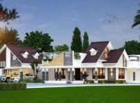 6025 Square Feet 2 Bedroom Luxury Single Floor Home Design