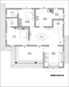1490 Square Feet 3 Bedroom Amazing Modern Home Design and Plan