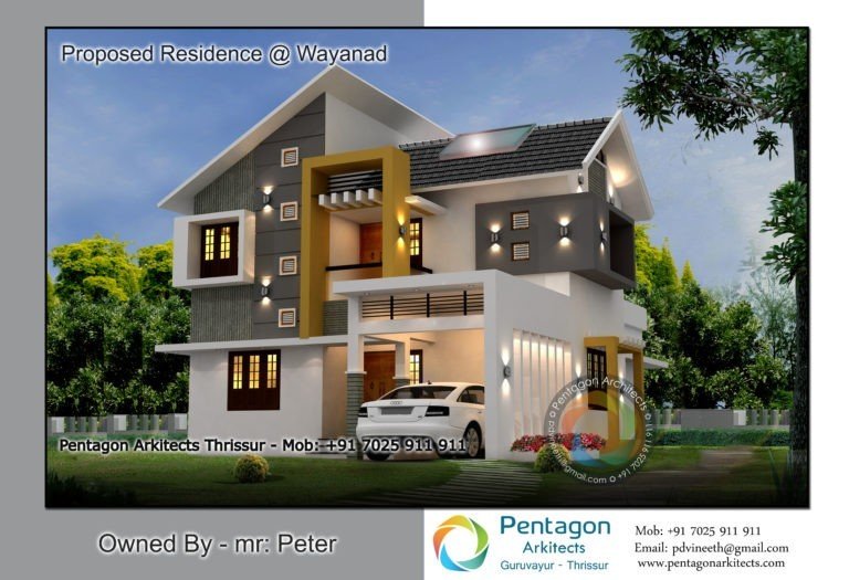 1490 Square Feet 3 Bedroom Amazing Modern Home Design and Plan