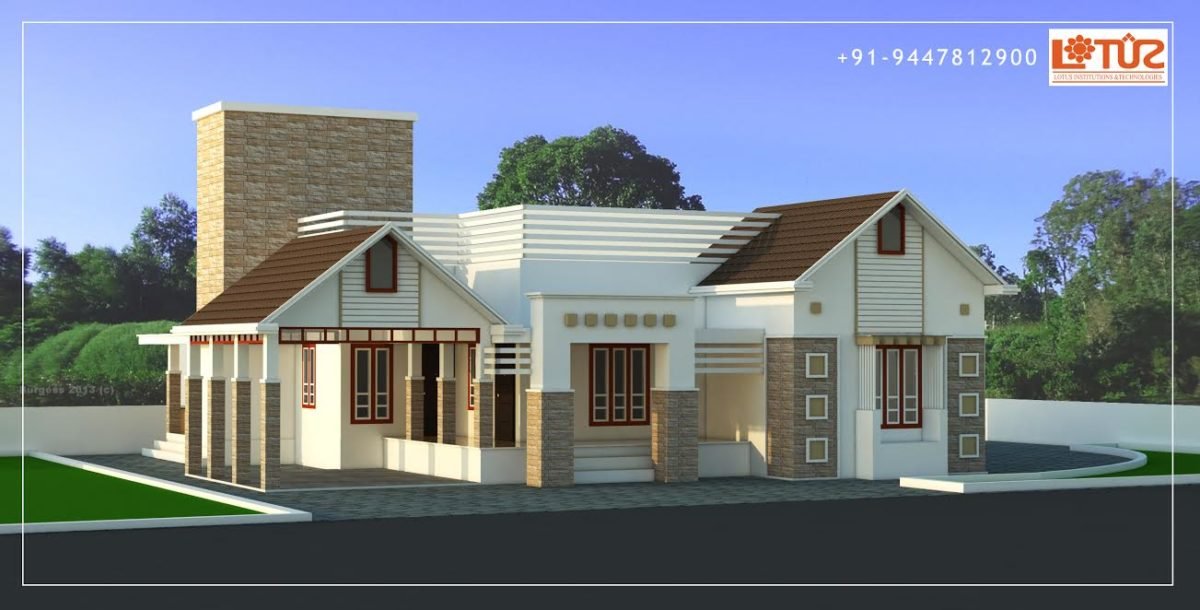 2200 Square Feet 3 Bedroom Single Floor Modern Home Design - Home Pictures