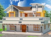 2054 Square Feet 5 Bedroom Double Floor Home Design For 33 Lacks