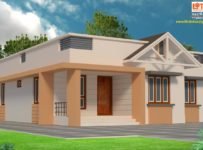 1100 Square Feet 3 Bedroom Single Floor Low Budget Home Design For 17.5 Lacks