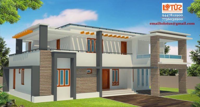 2723 Square Feet 4 Bedroom Luxury Contemporary Modern Home Design