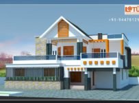 3120 Square Feet 4 Bedroom Double Floor Modern Home Design
