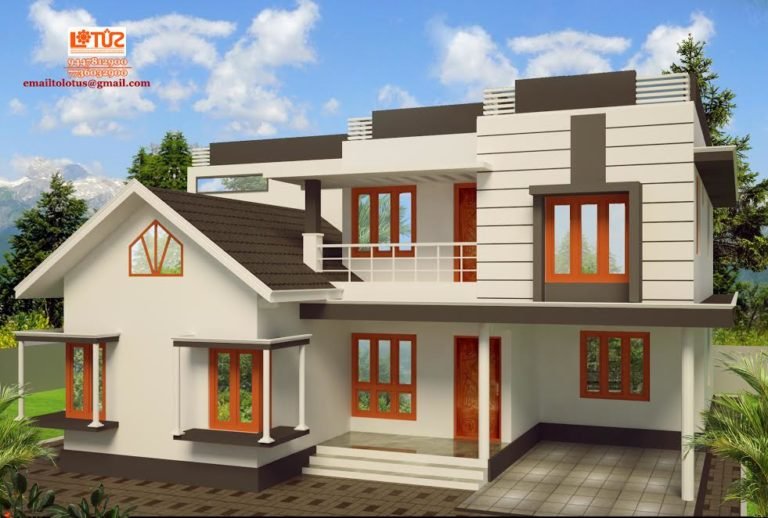 1900 Square Feet 4 Bedroom Simple Contemporary Home Design