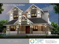 1864 Square Feet 3 Bedroom Modern Double Floor Home Design and Plan