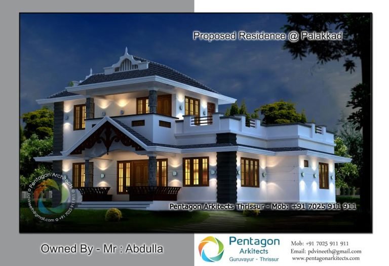 3065 Square Feet 5 Bedroom Modern Home Design and Plan