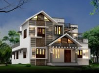 2170 Square Feet 3 Bedroom Modern Double Floor Home Design and Plan