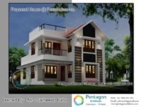 2222 Square Feet 4 Bedroom Double Floor Modern Home Design and Plan